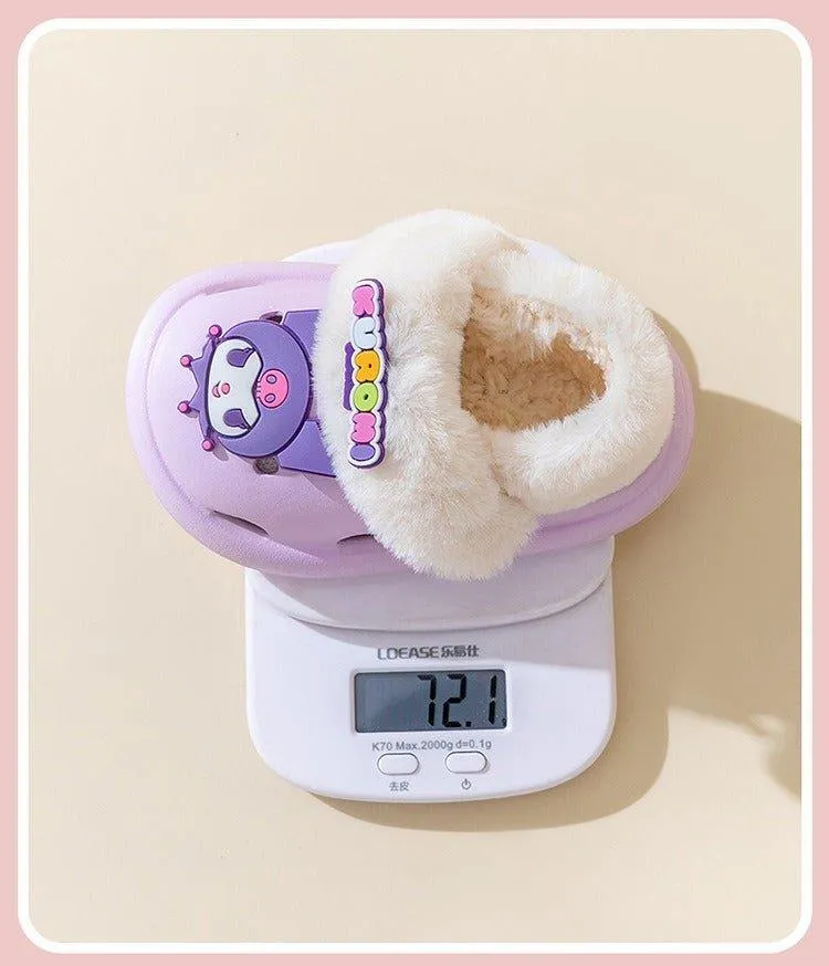 Sanrio Clogs Kids' Fleece Sandals (Removable Fleece)