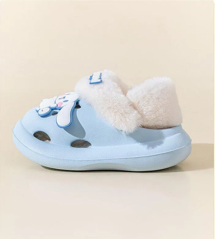 Sanrio Clogs Kids' Fleece Sandals (Removable Fleece)