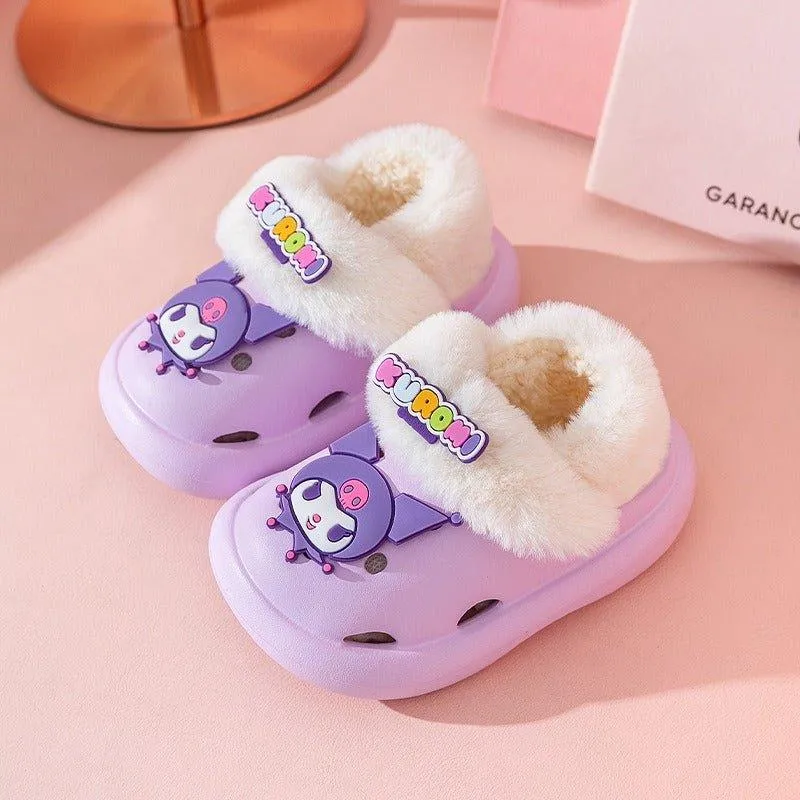 Sanrio Clogs Kids' Fleece Sandals (Removable Fleece)