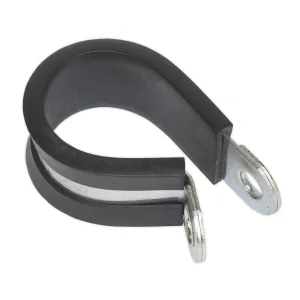 Sealey P-Clip Rubber Lined Ø25mm Pack of 25