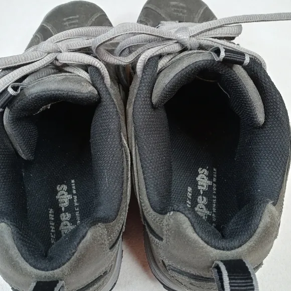Skechers Shape Ups Nubuck Leather Pebble Taupe Ton