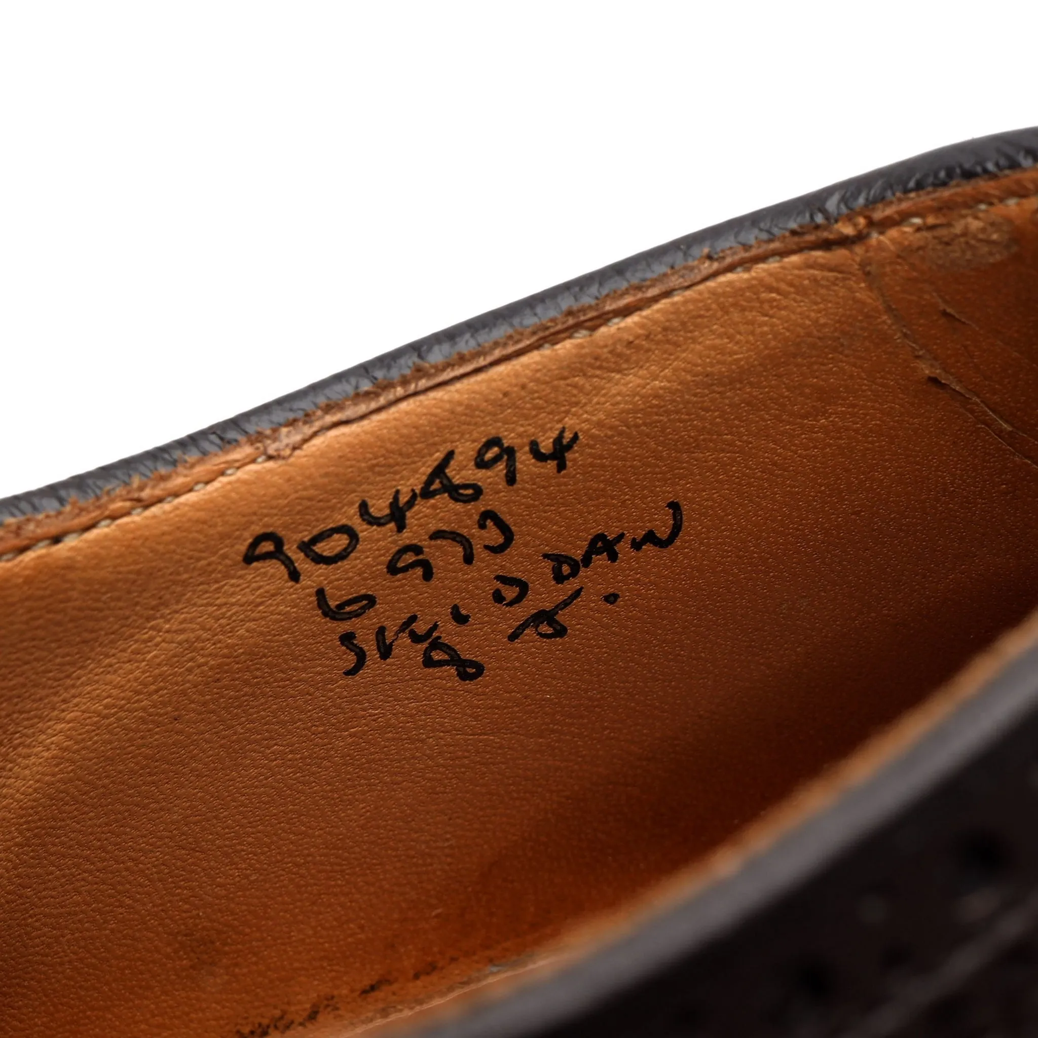 'Skiddaw' Dark Brown Grain Leather Derby Brogues UK 8