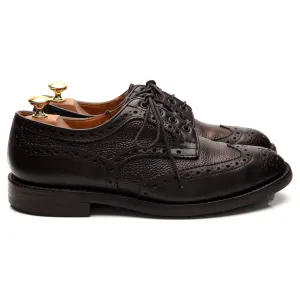 'Skiddaw' Dark Brown Grain Leather Derby Brogues UK 8