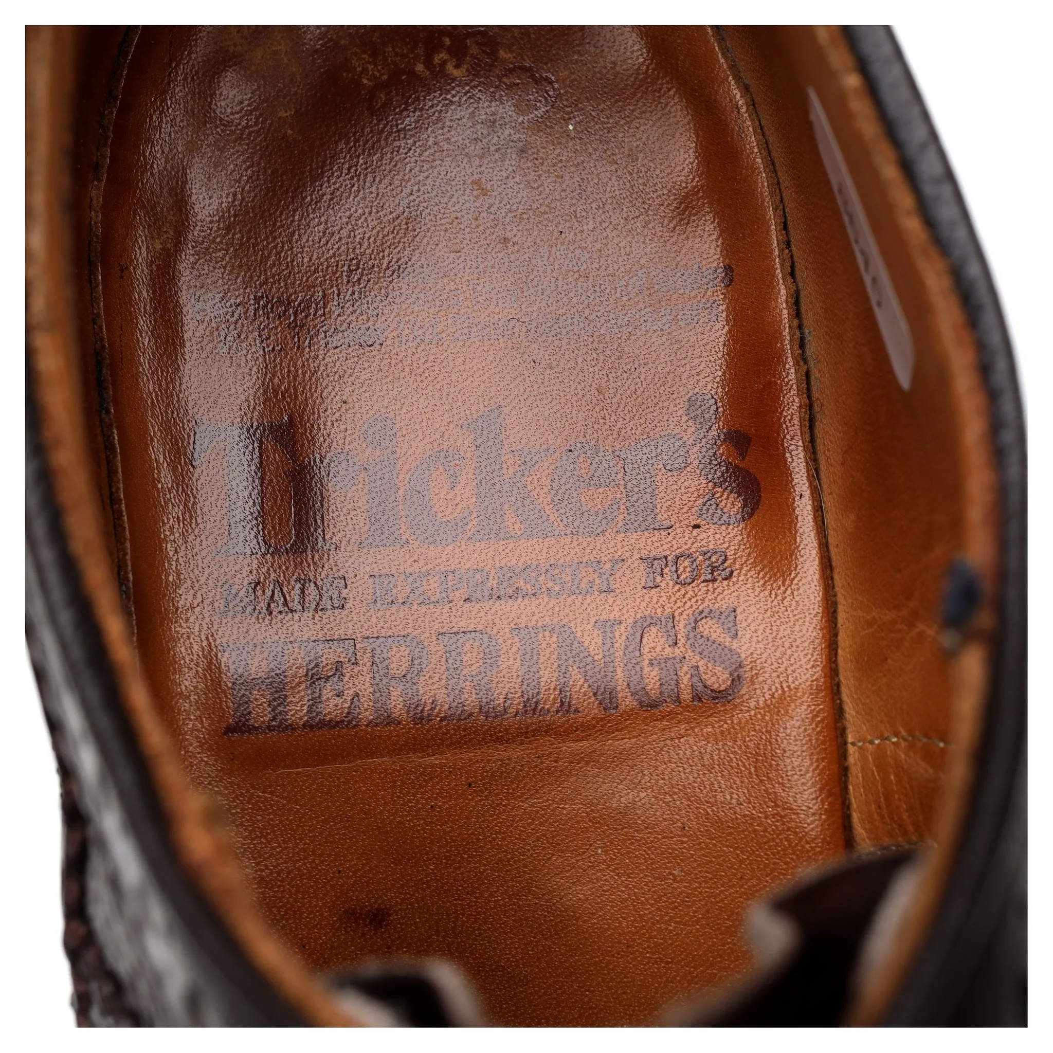 'Skiddaw' Dark Brown Grain Leather Derby Brogues UK 8