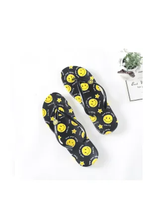 Smiley Face Flip Flops