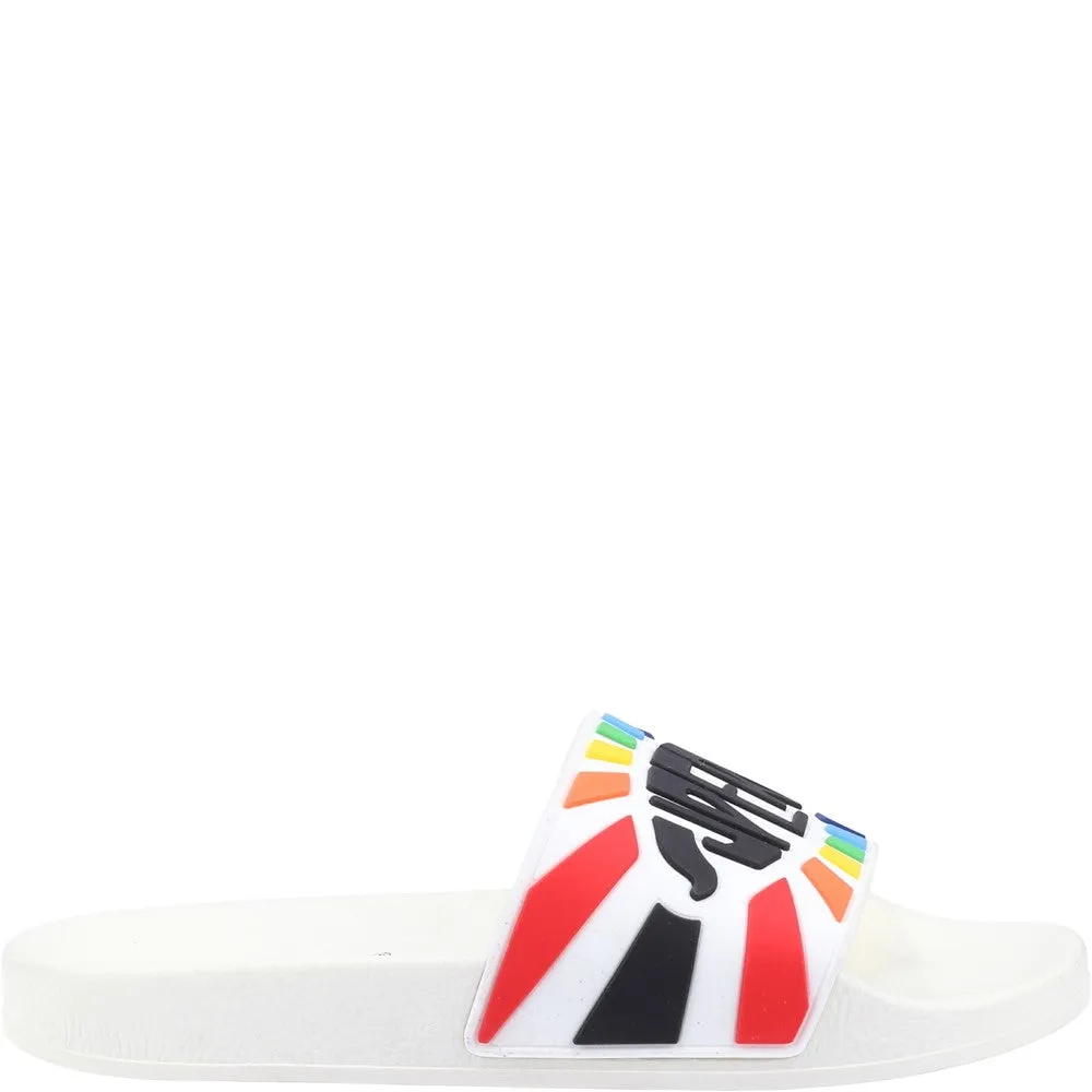 Superga Slide Multicolour Logo Sandals