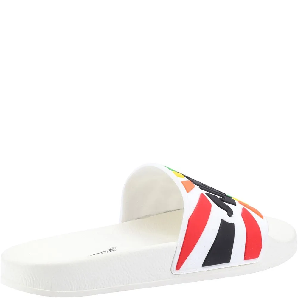 Superga Slide Multicolour Logo Sandals
