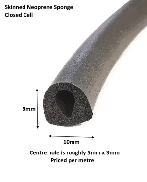 TSEC Skinned Neoprene Sponge D Section