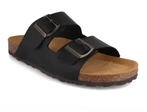 Tuffeln® leather Sandals 'Föhr', anthracite