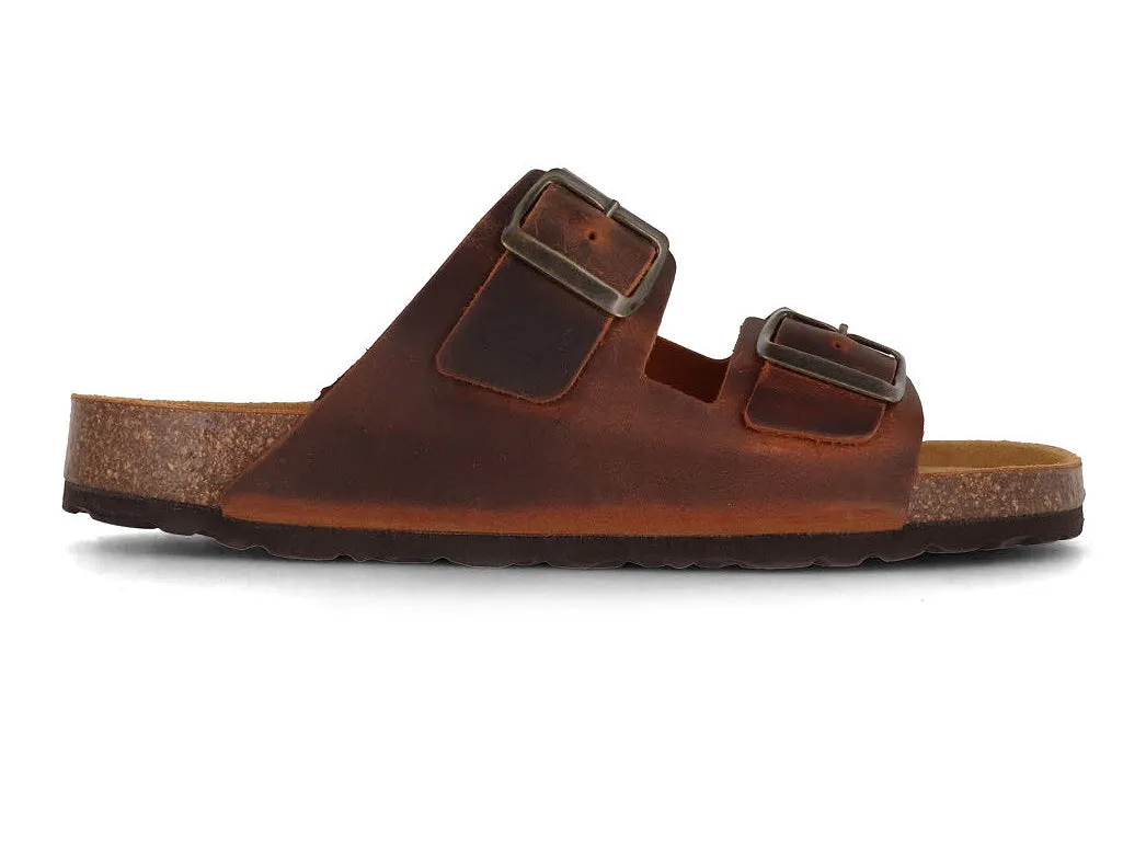 Tuffeln® Leather Sandals 'Föhr', brown