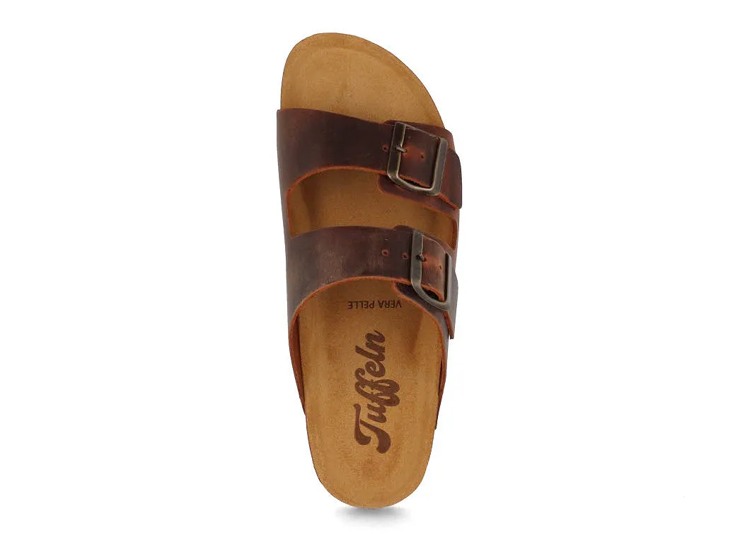 Tuffeln® Leather Sandals 'Föhr', brown