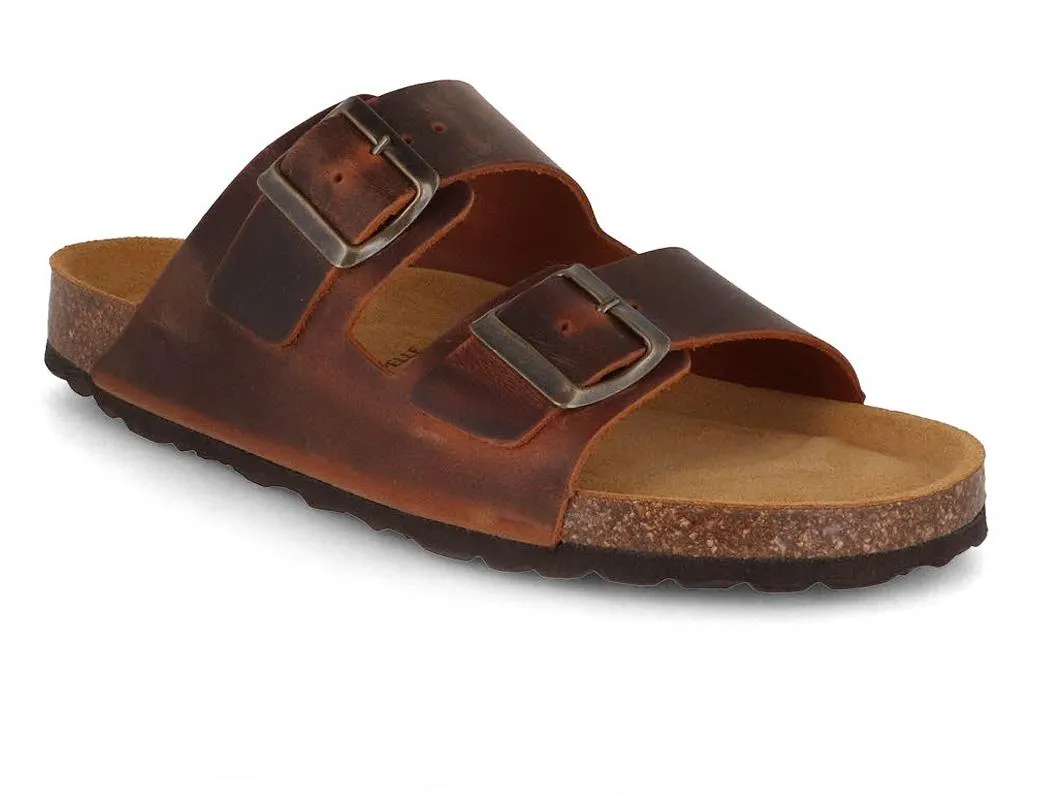 Tuffeln® Leather Sandals 'Föhr', brown