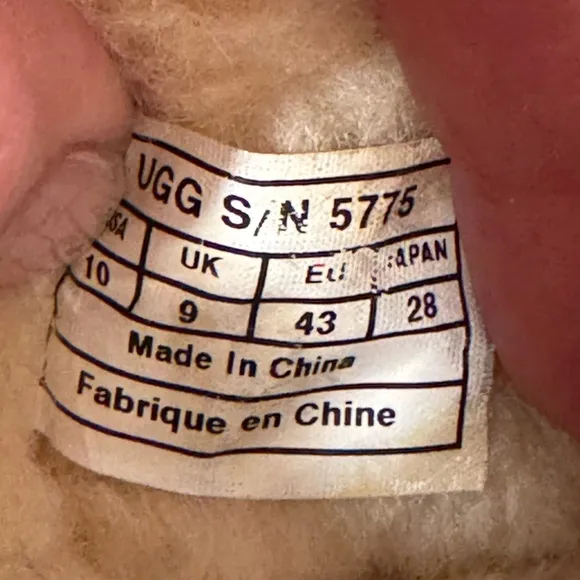 UGG Ascot Matte Leather Slipper - Tan size 10