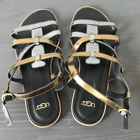 Ugg leather sandals, size 9