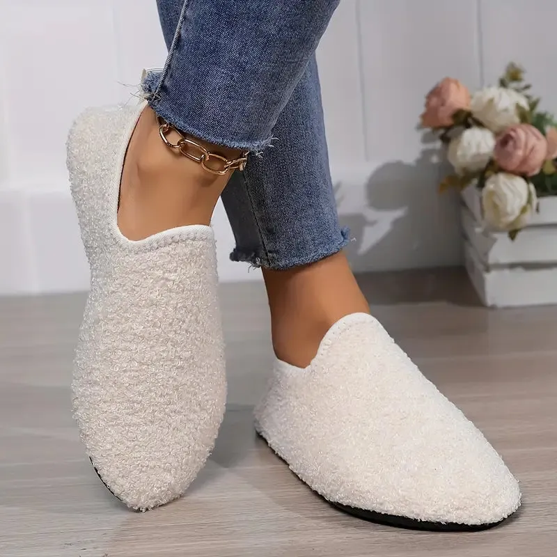Ultra Soft Cozy Fleece House Slippers