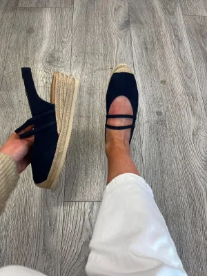 Unisa - Clayton Navy Wedge Espadrille