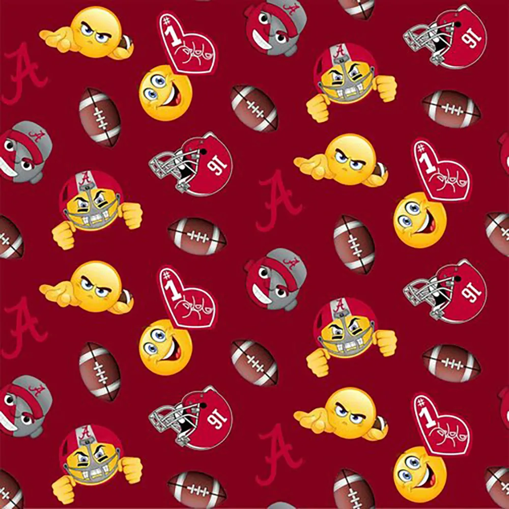 UNIVERSITY OF ALABAMA-Emoji Fleece-100% Polyester-AL1126