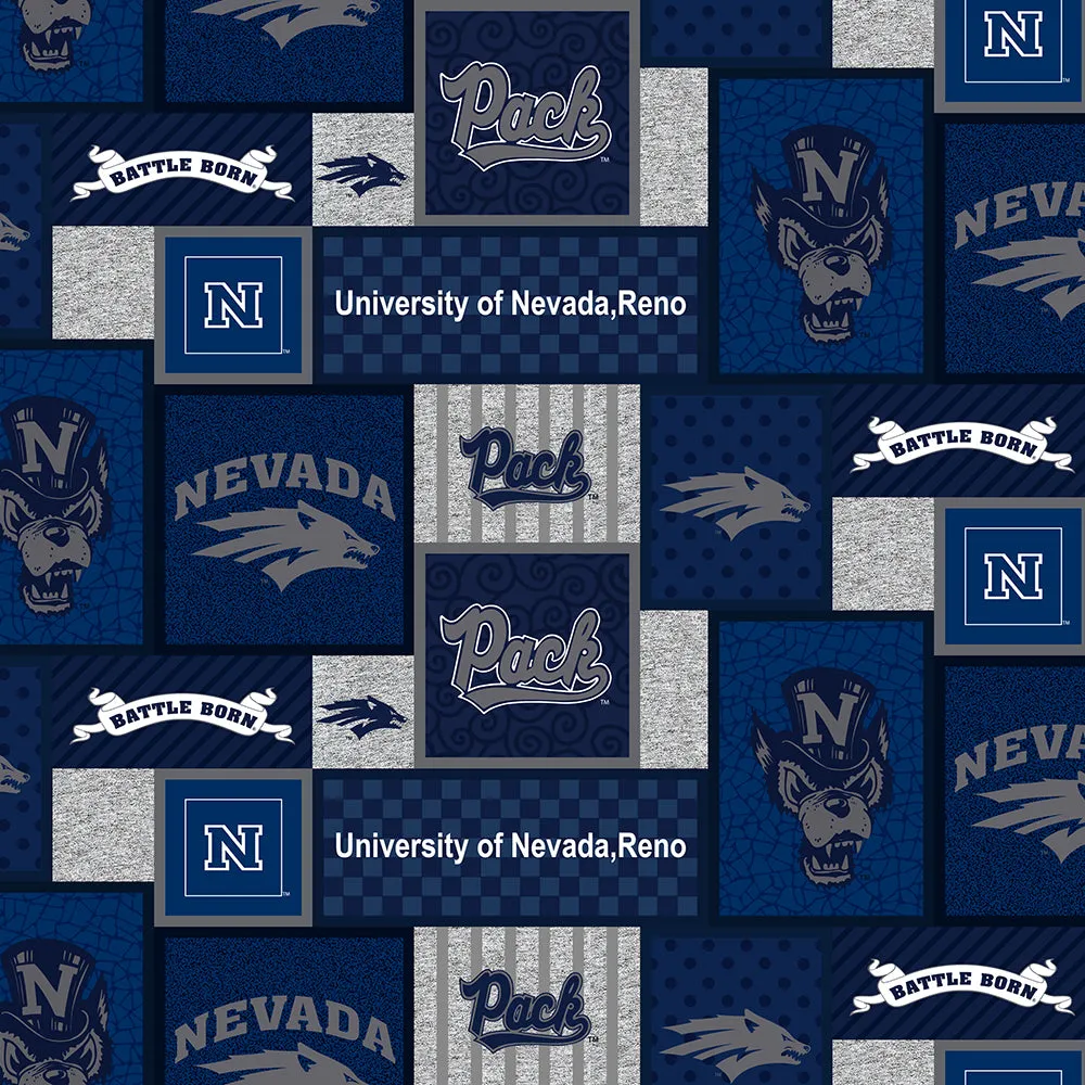 UNIVERSITY OF NEVADA RENO-College Patch Fleece-100% Polyester-NVR1177