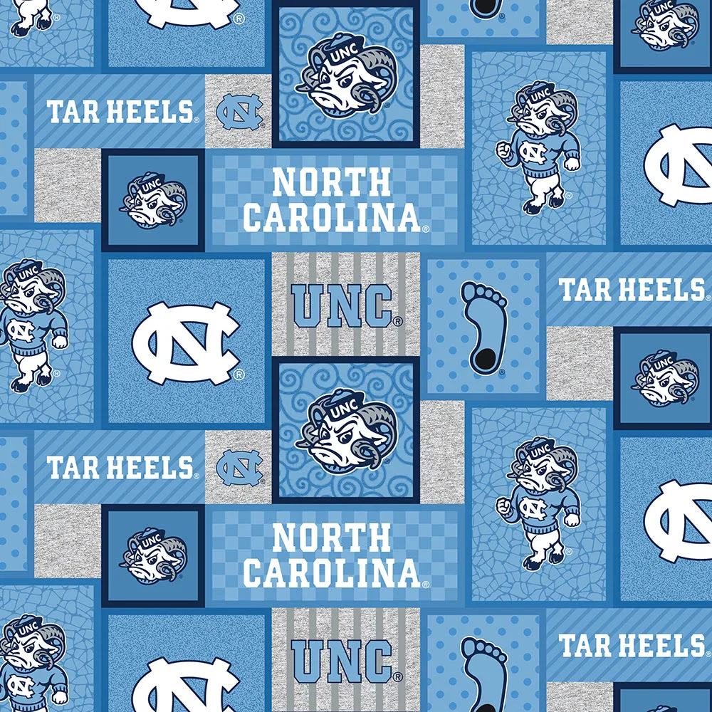 UNIVERSITY OF NORTH CAROLINA-College Patch Fleece-100% Polyester-NC1177