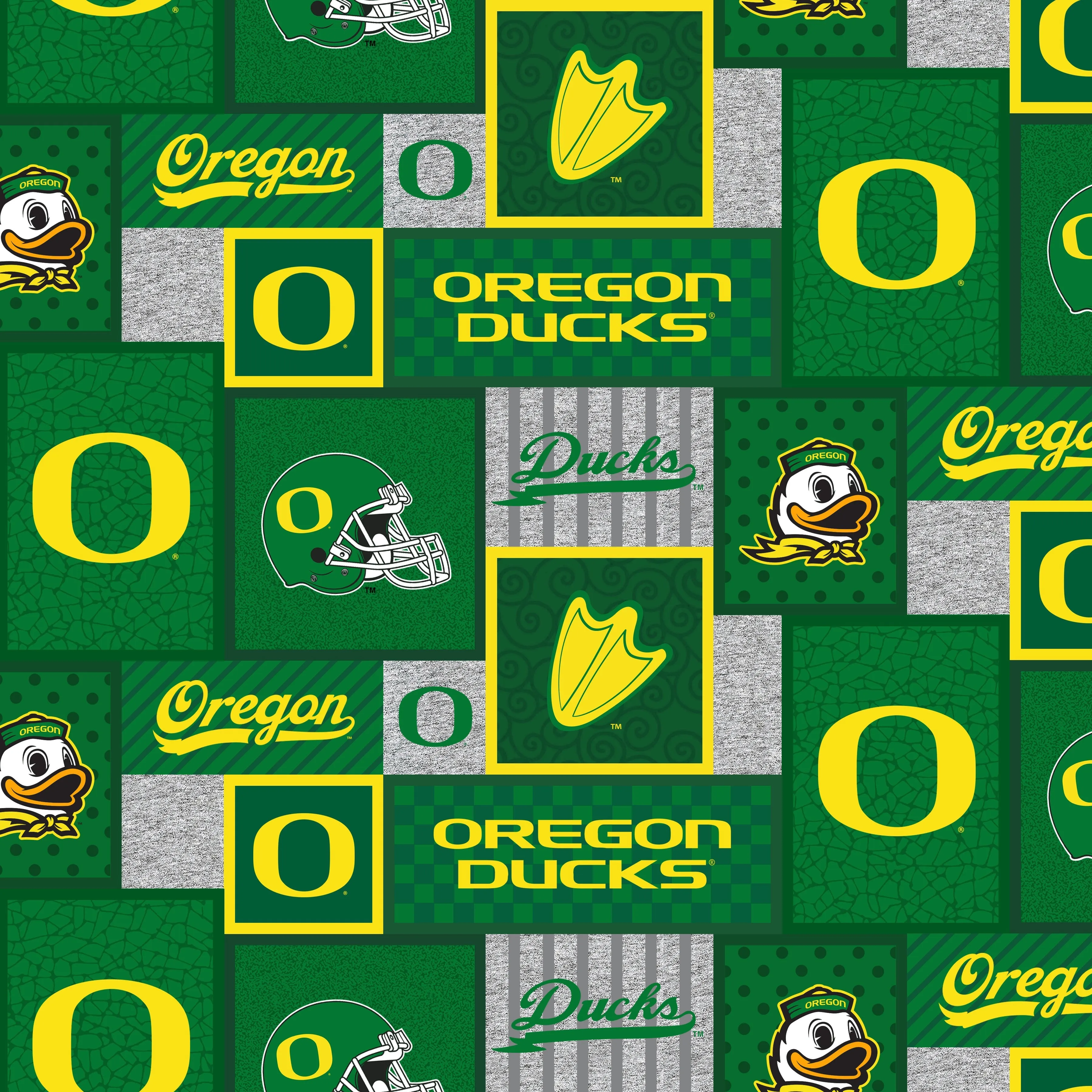UNIVERSITY OF OREGON-College Patch Fleece-100% Polyester-OR1177