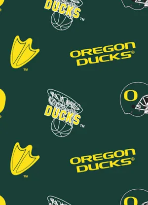UNIVERSITY OF OREGON-Tossed Allover Fleece-100% Polyester-OR035