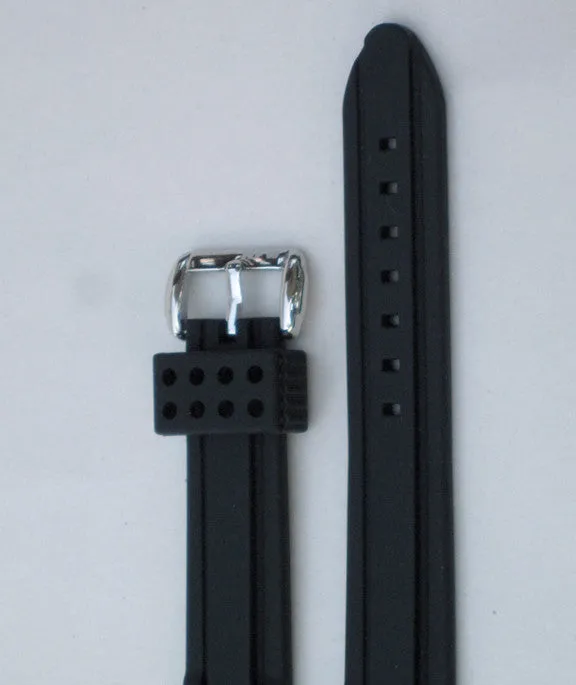 Vector and Regulator Black Rubber Strap