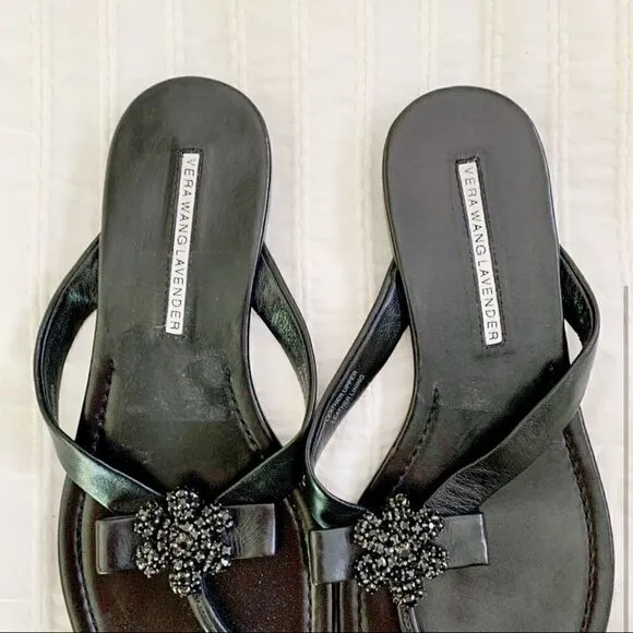 Vera Wang Lavender Collection leather sandals