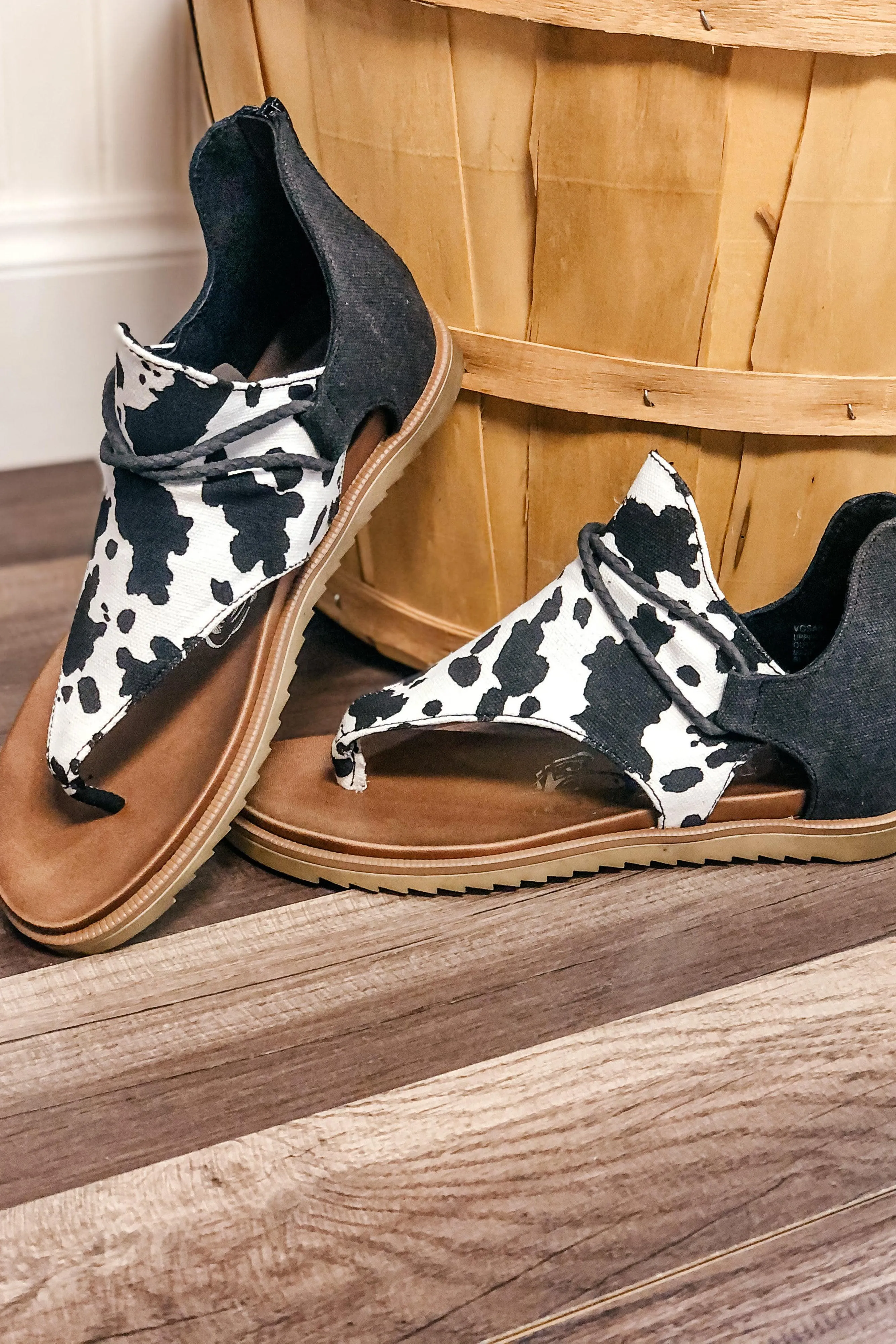 Very G Angelika black/white Print Sandal