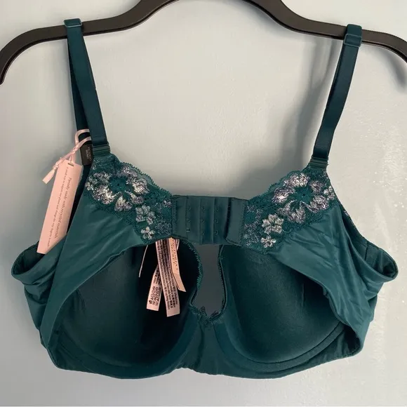 Victoria’s Secret Bra Body By Victoria 38D and 36D Green With Silver, $55