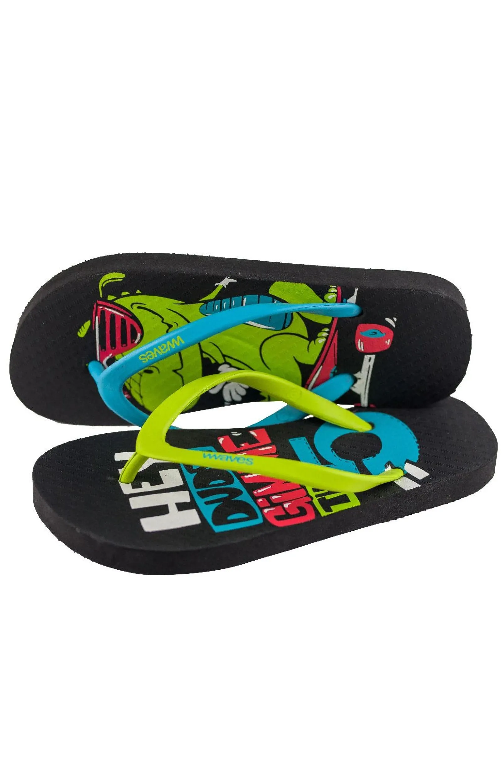 WAVES Kids Dino Print Flip Flop