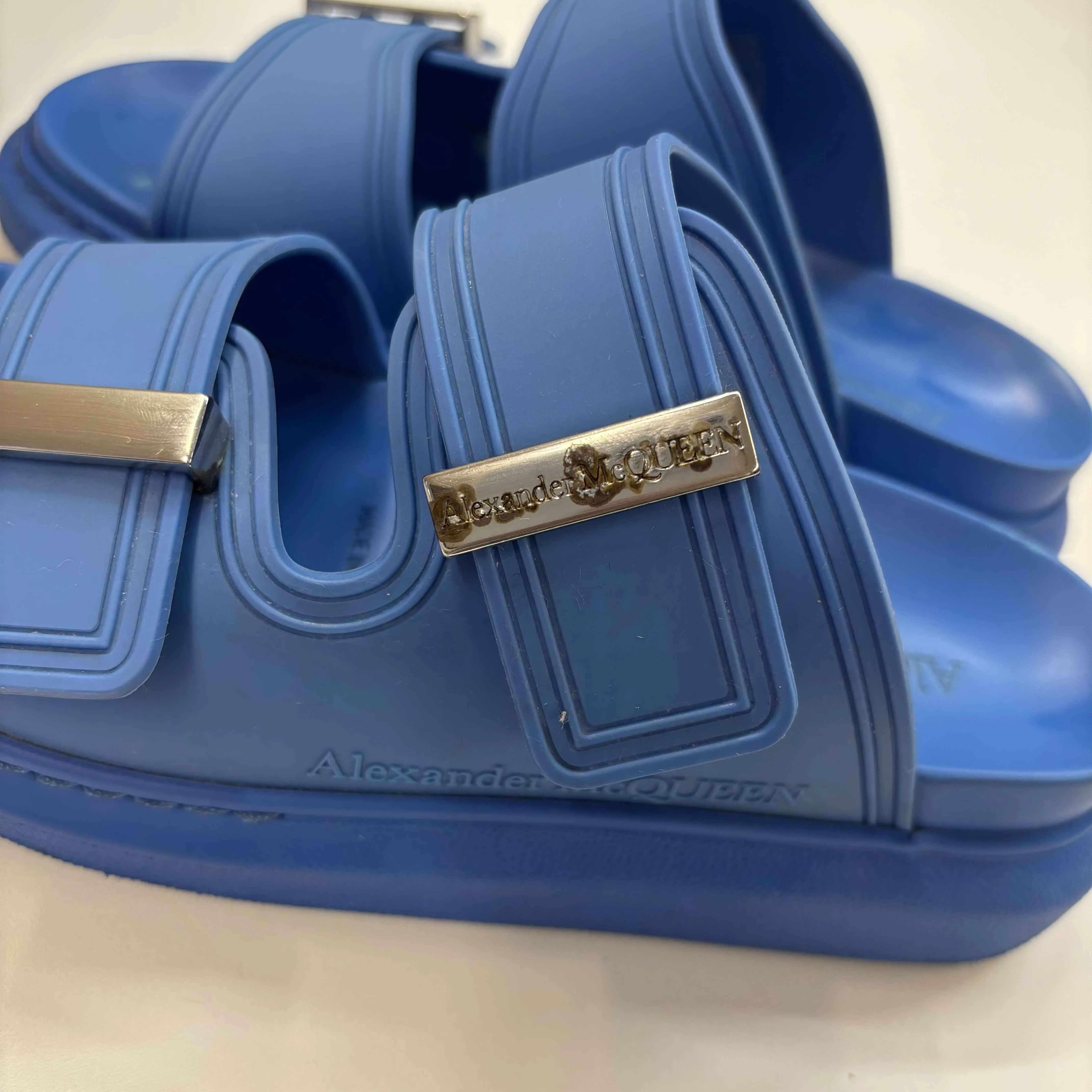 Women's Exaggerated-Sole Sandals Blue Size EU 35 / UK 2