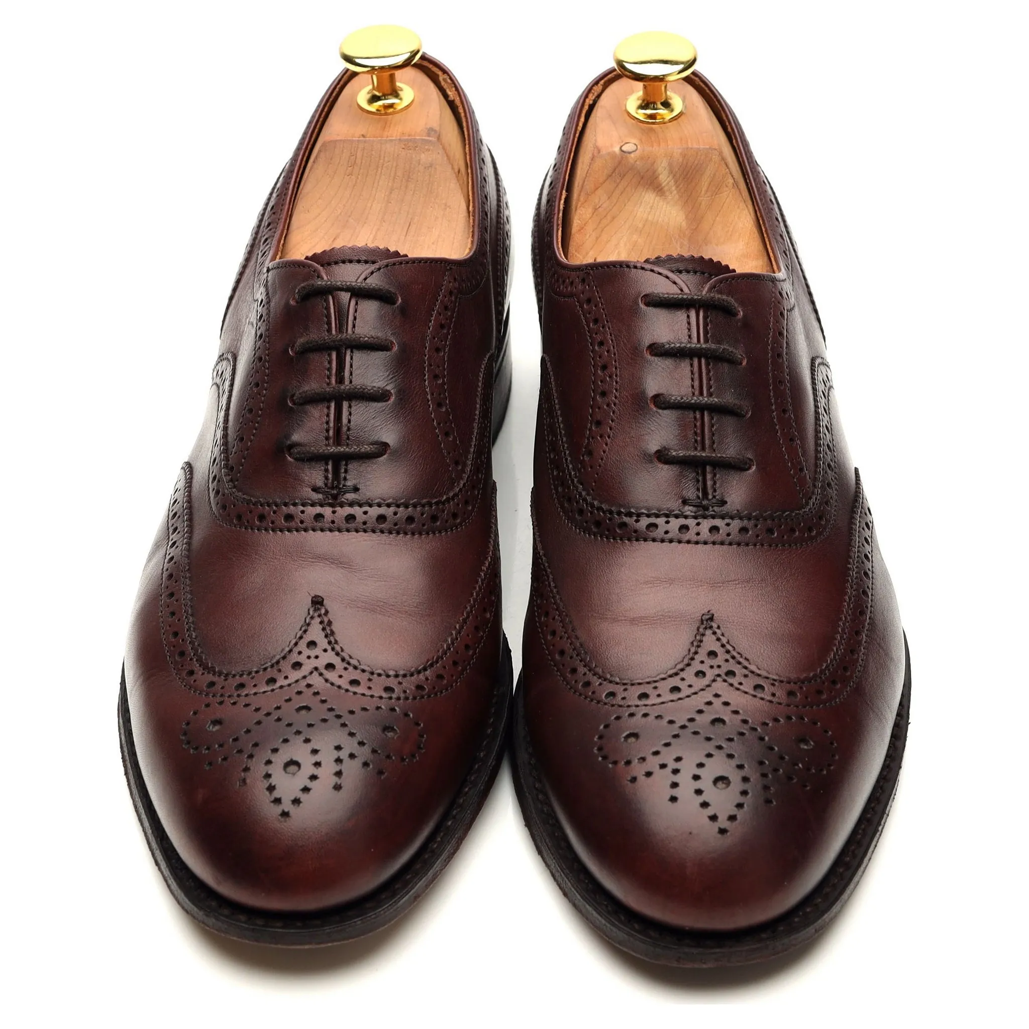 Women's 'Maisie' Burgundy Leather Oxford Brogues 6.5 D