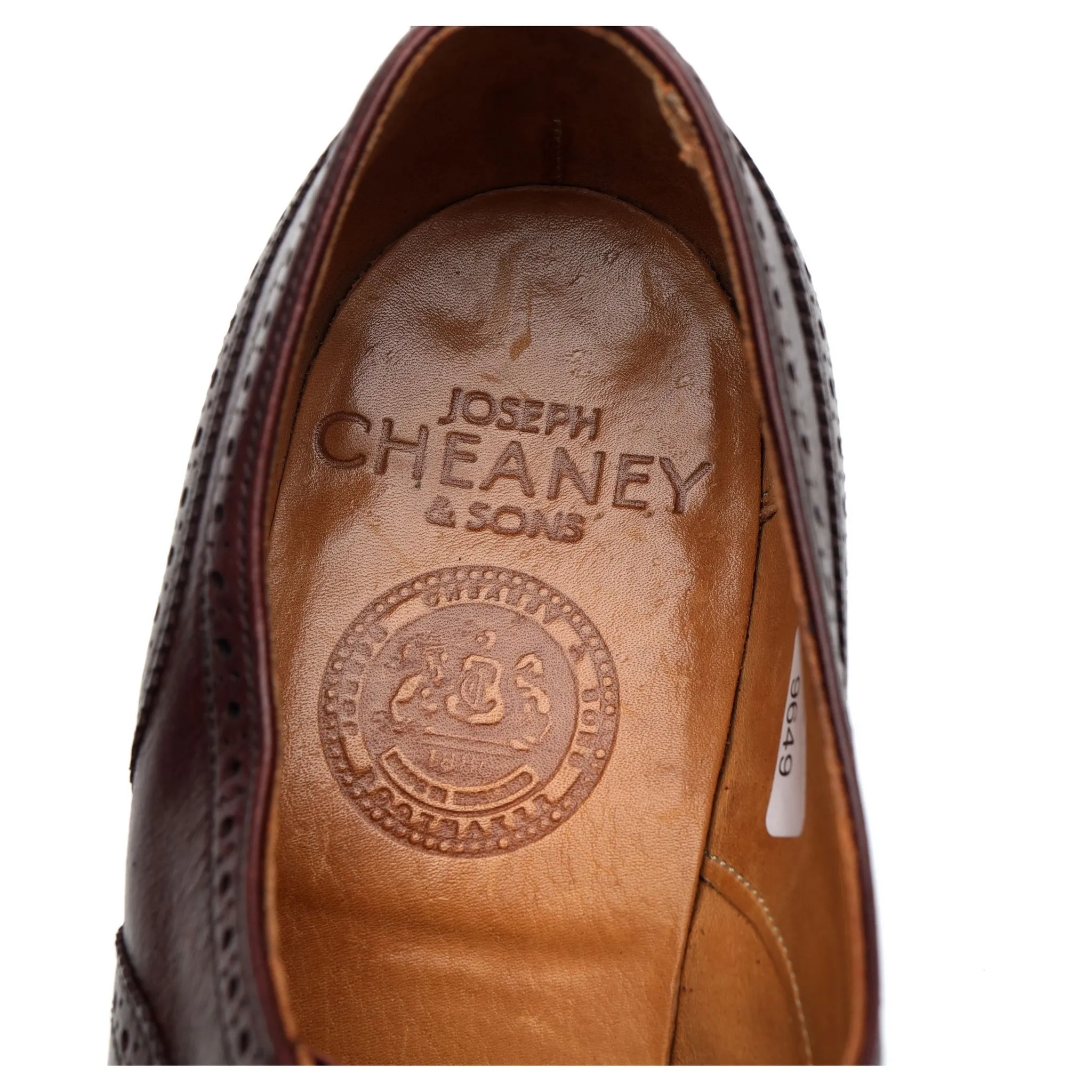 Women's 'Maisie' Burgundy Leather Oxford Brogues 6.5 D