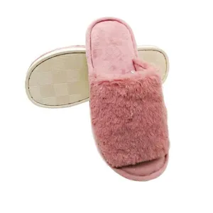 WOMEN'S MEMORY FOAM OPEN TOE SLIPPERS