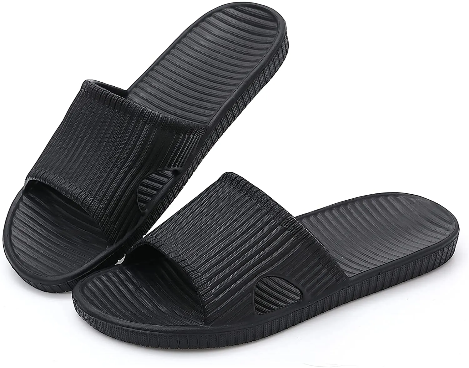 Yourvalues Shower Sandals for Women Slip on Indoor Slippers for Men Lightweight Bathroom Slide Soft Non-Slip Waterproof Shoes for Bath,Pool,Beach