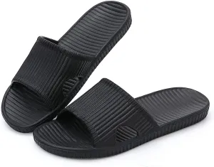 Yourvalues Shower Sandals for Women Slip on Indoor Slippers for Men Lightweight Bathroom Slide Soft Non-Slip Waterproof Shoes for Bath,Pool,Beach